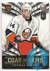 2013-14 Thomas Hickey Panini Crown Royale Coat of Arms Rookie Game Worn Jersey CA-TH